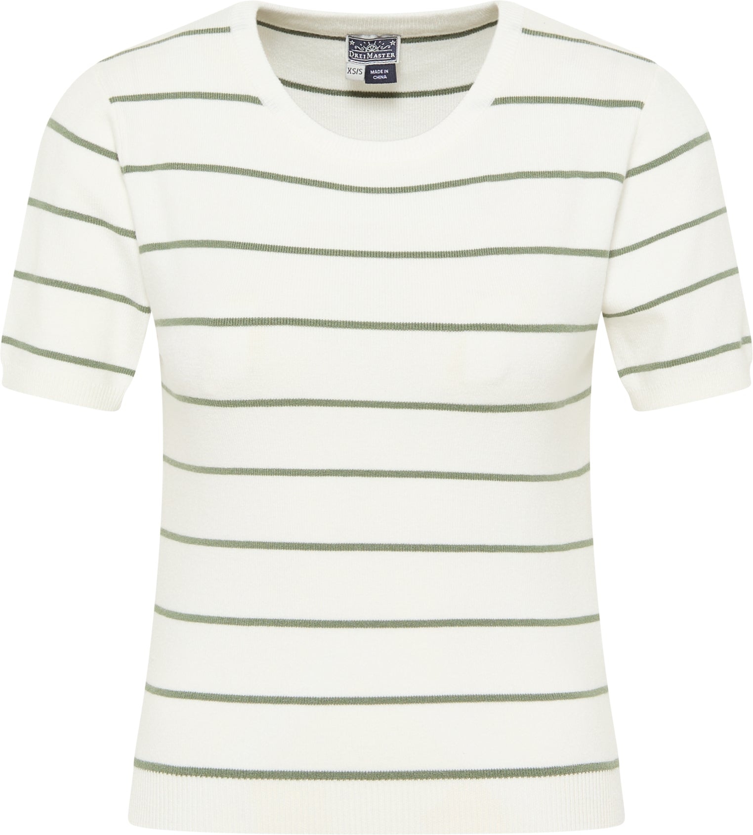 Dreimaster Maritim Damen Kurzarmpullover