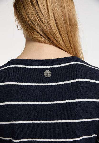 DreiMaster Maritim damska sukienka dzianinowa