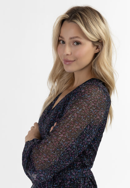 Dreimaster Vintage Women's Midi Long Sleeve Dress