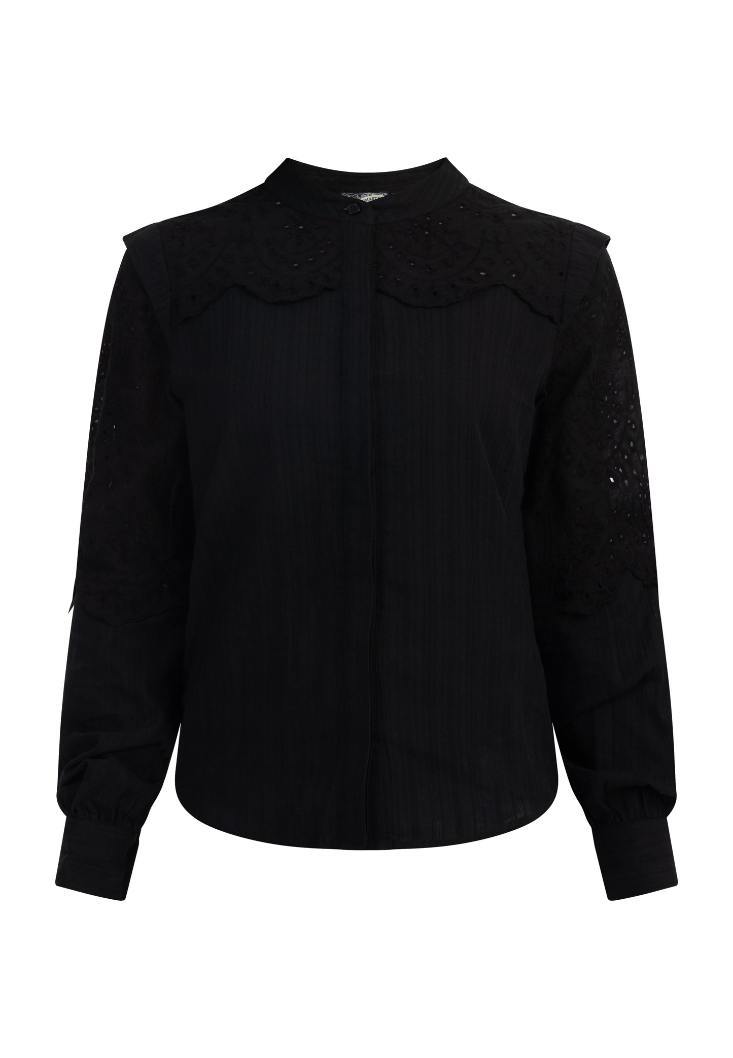 Dreimaster Vintage Damen LangarmBluse