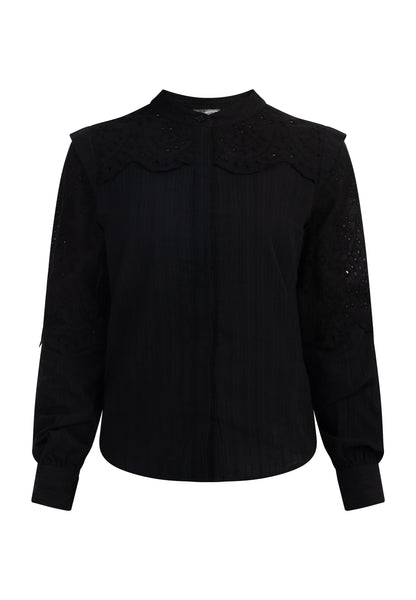 Dreimaster Vintage Damen LangarmBluse