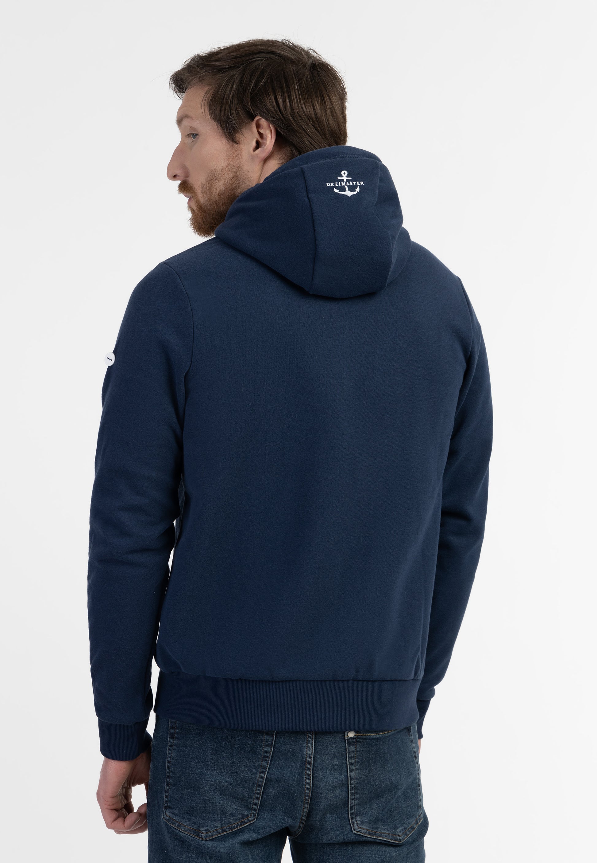 DreiMaster Maritim męska kurtka z kapturem