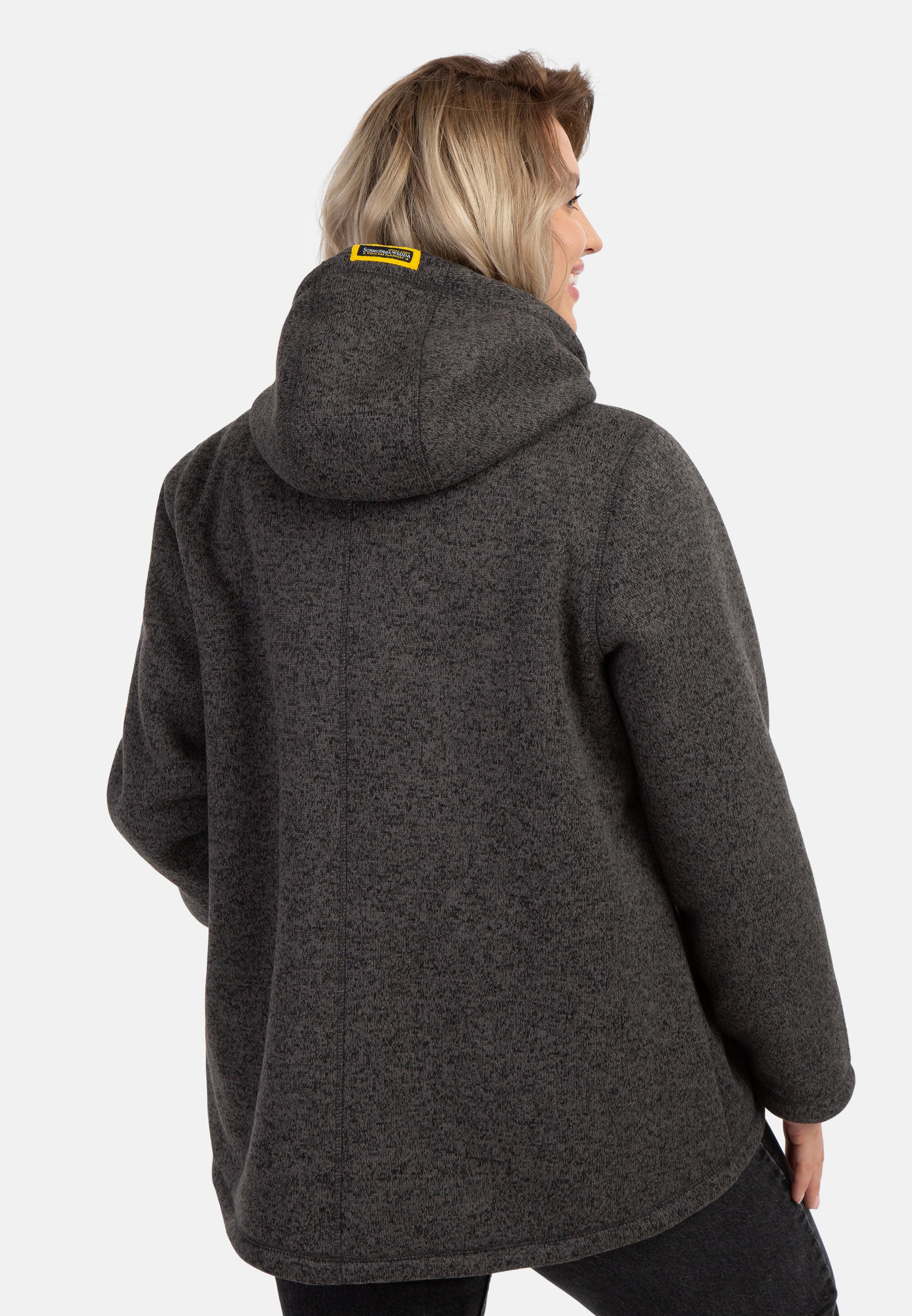 Schmuddelwedda Women's Plus Size Knitted Fleece Jacket