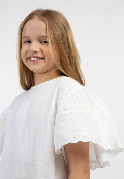 Dreimaster Blusenshirt mit Spitze