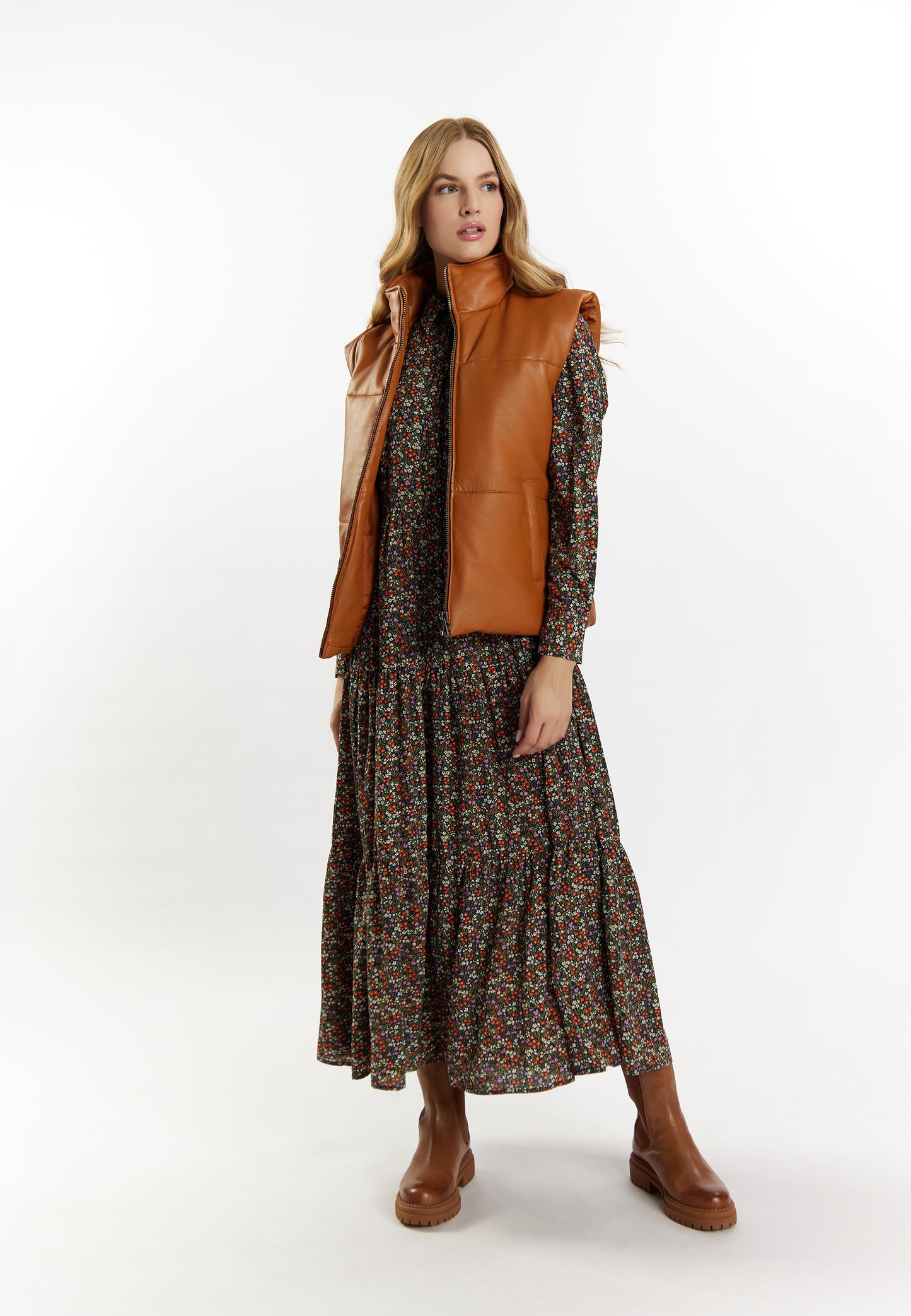 Dreimaster Vintage Women's Leather Vest