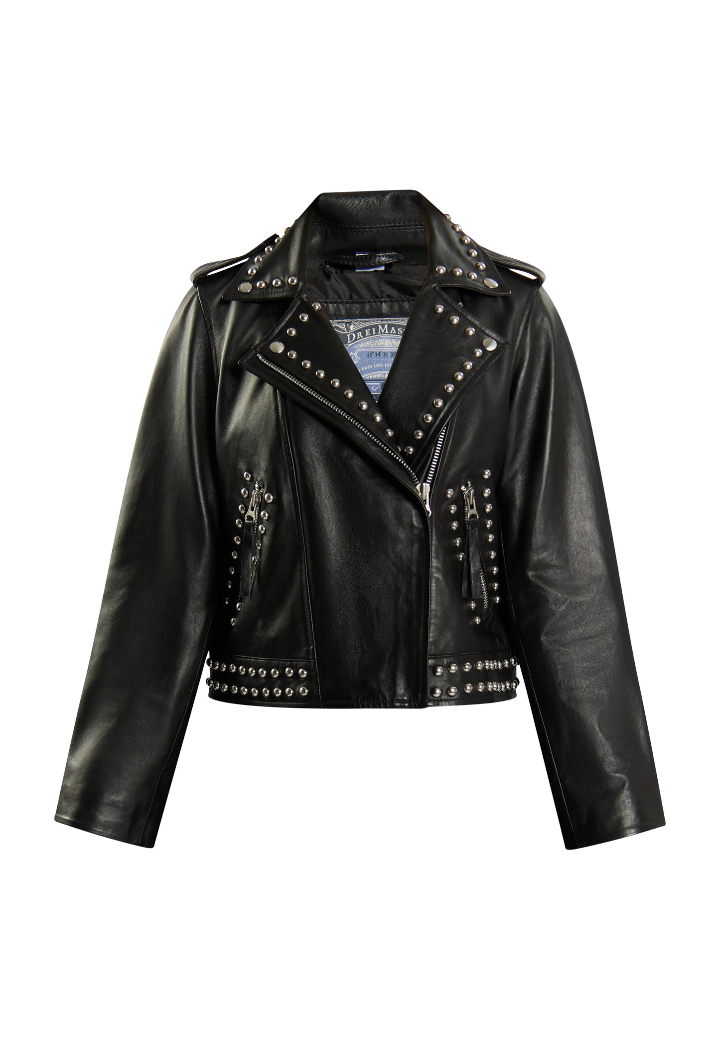 DreiMaster Vintage Women's Leather Biker Jacket