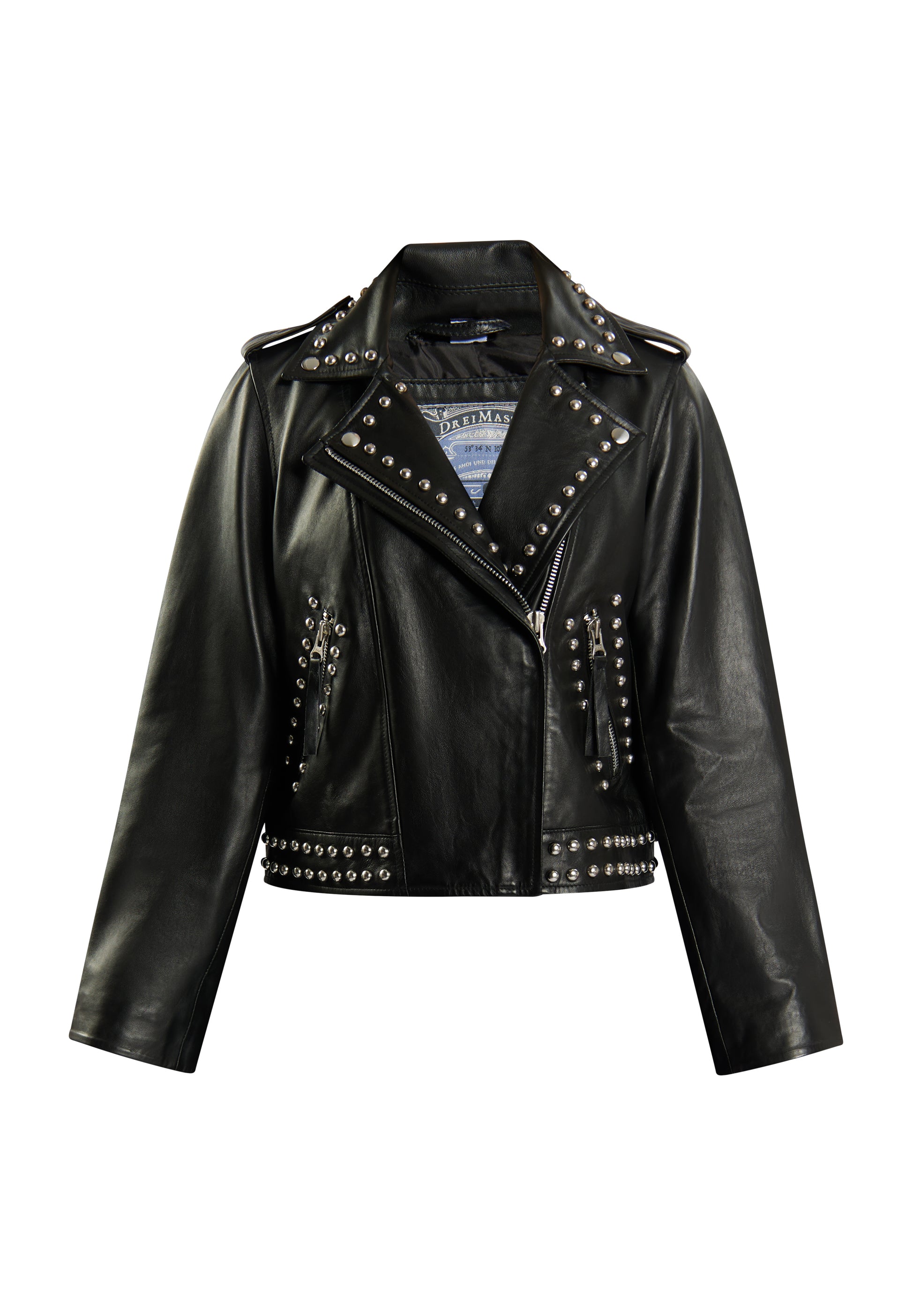 DreiMaster Vintage Women's Leather Biker Jacket