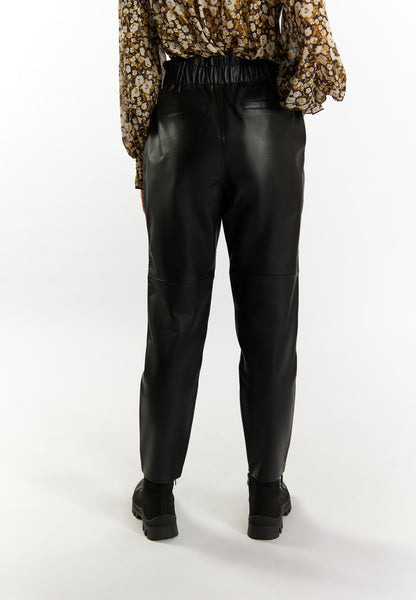 DreiMaster Vintage damskie spodnie skórzane