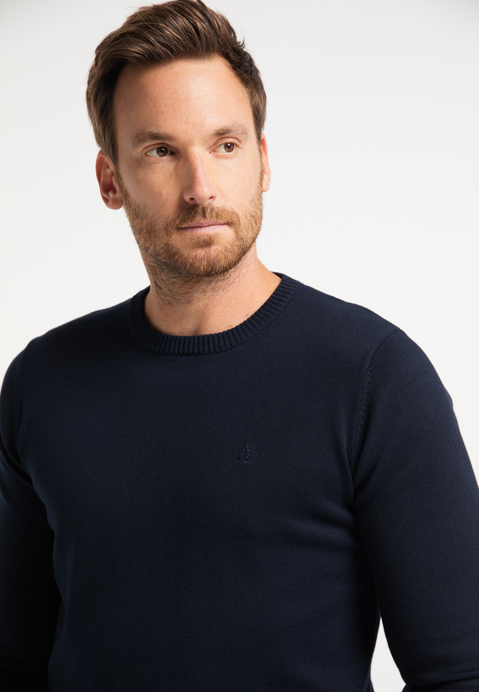 DreiMaster Maritim męski sweter z okrągłym dekoltem