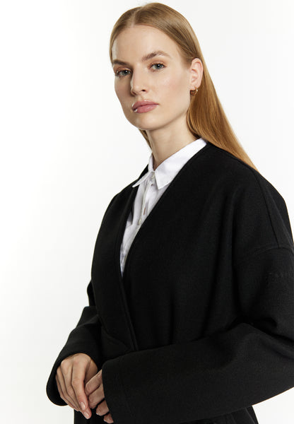 Dreimaster Klassik Women's Transitional Coat In A Wool Look