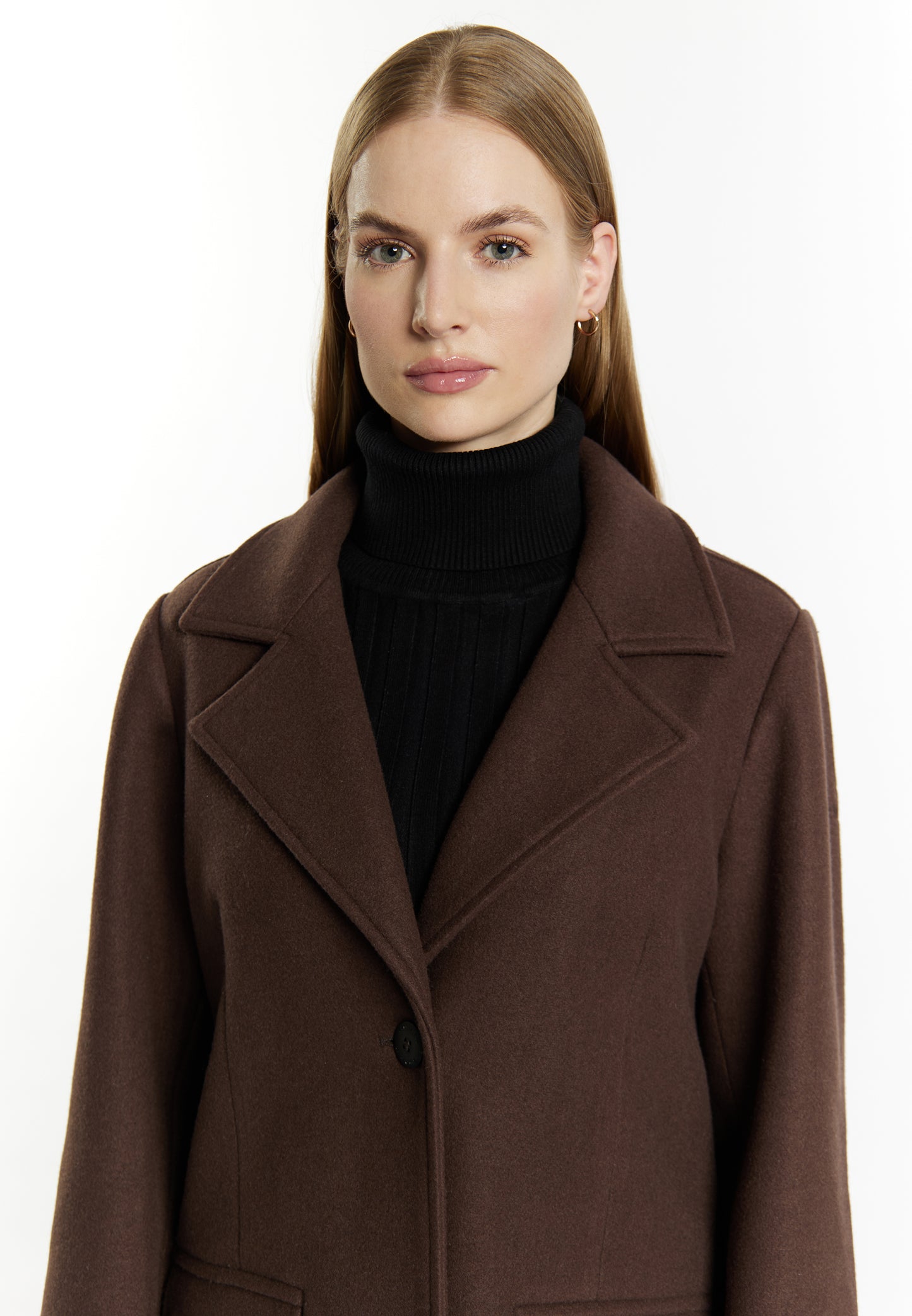 Dreimaster Klassik Women's Transitional Jacket In A Wool Look