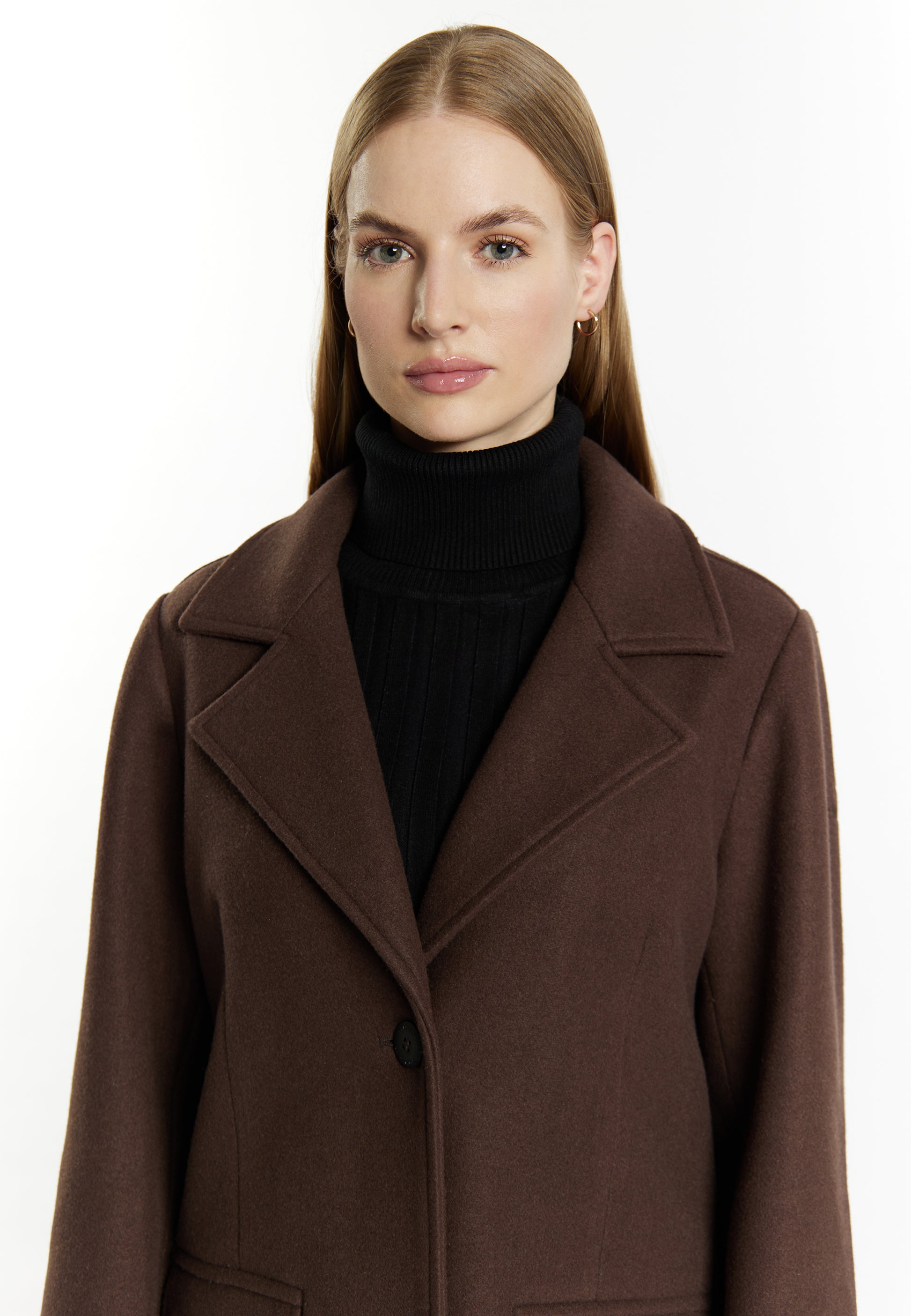 Dreimaster Klassik Women's Transitional Jacket In A Wool Look