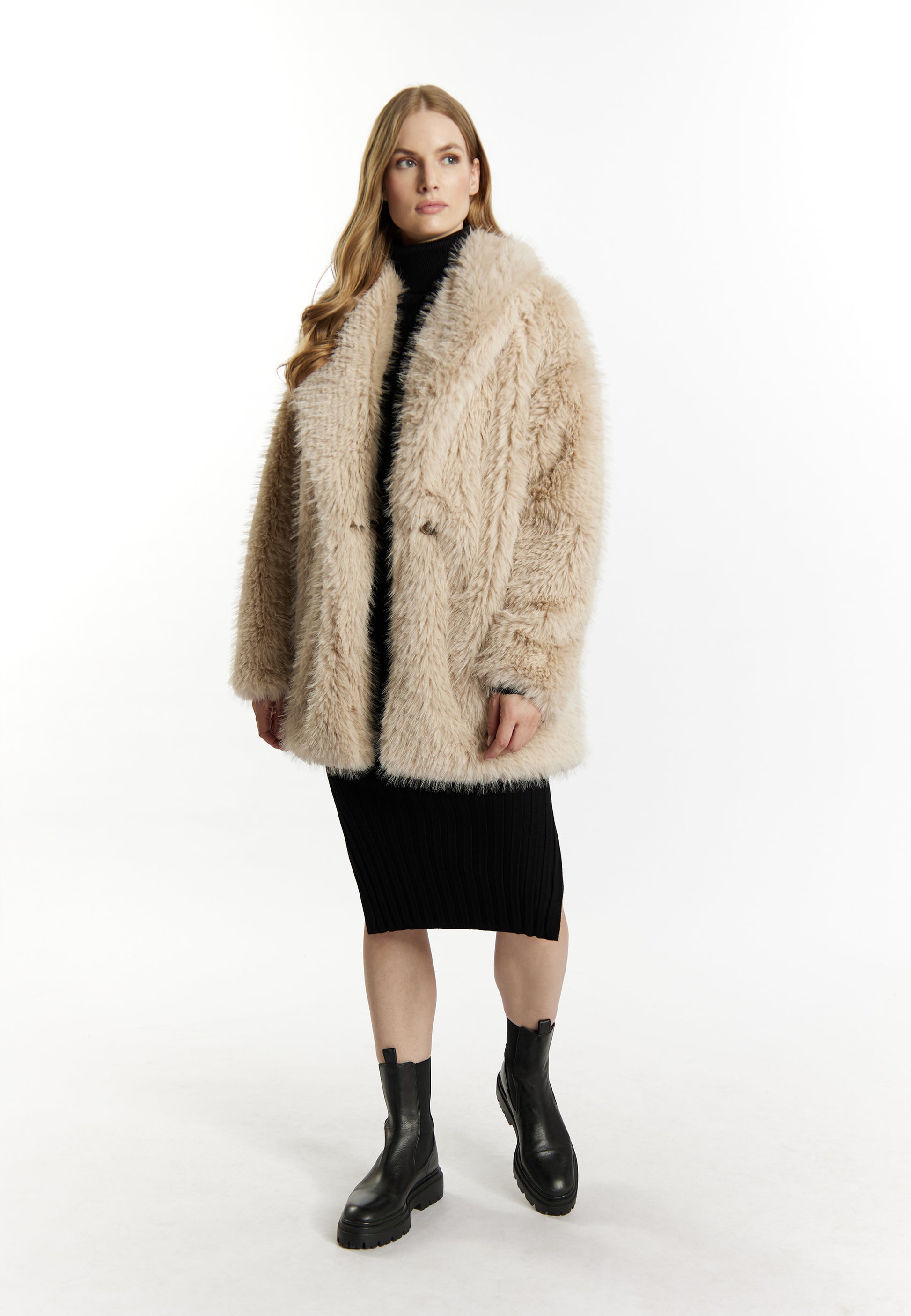 DreiMaster Vintage Women's Faux Fur Coat