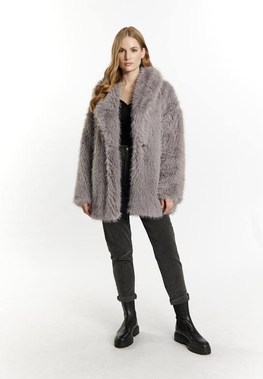 DreiMaster Vintage Women's Faux Fur Coat