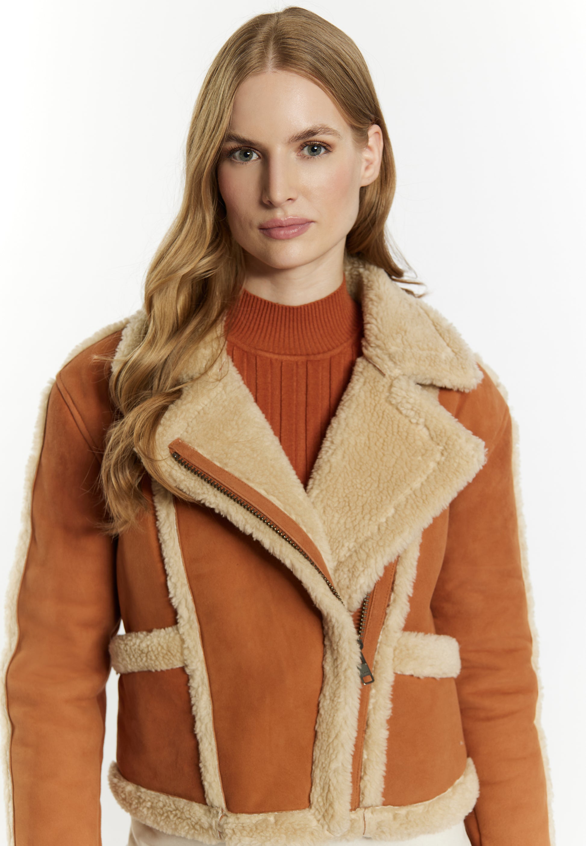 DreiMaster Vintage Women's Leather Biker Jacket