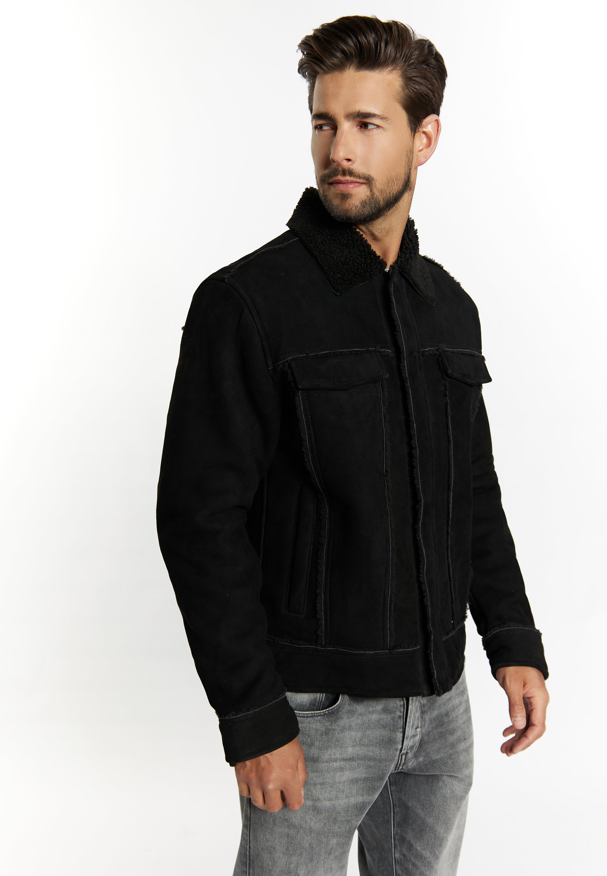 Dreimaster Vintage Men's Suede Jacket