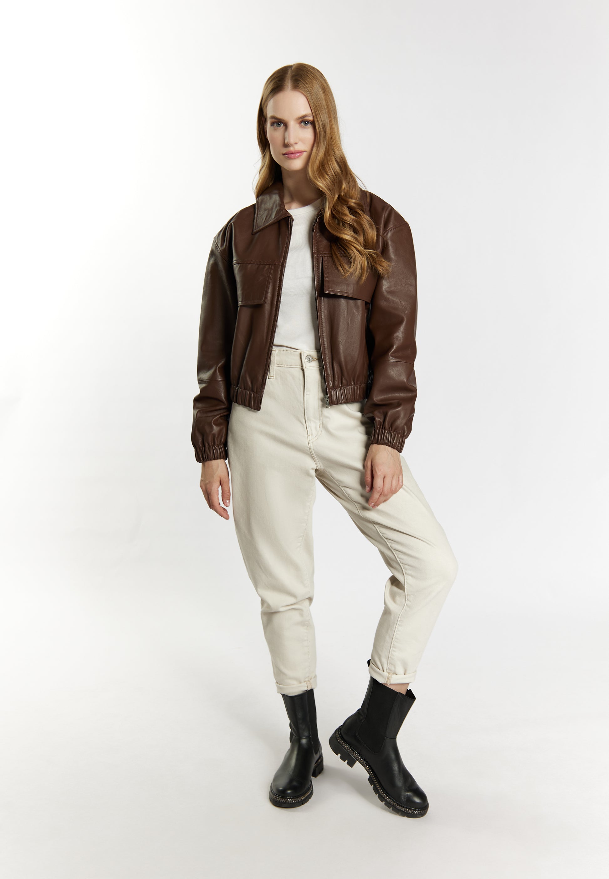 Dreimaster Vintage Women's Leather Blouson