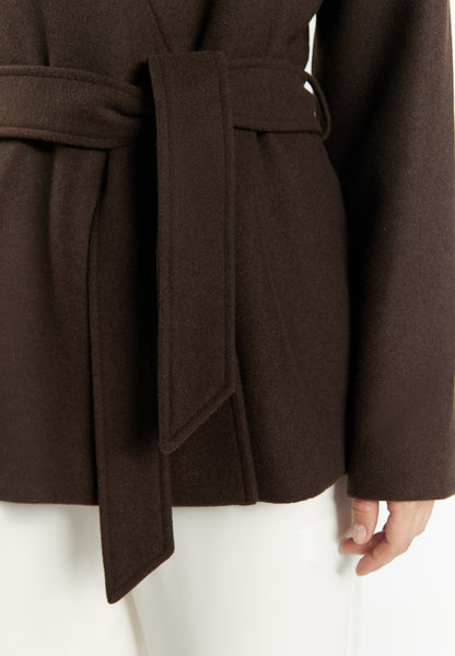 Dreimaster Klassik Women's Transitional Jacket Made From A Wool Blend