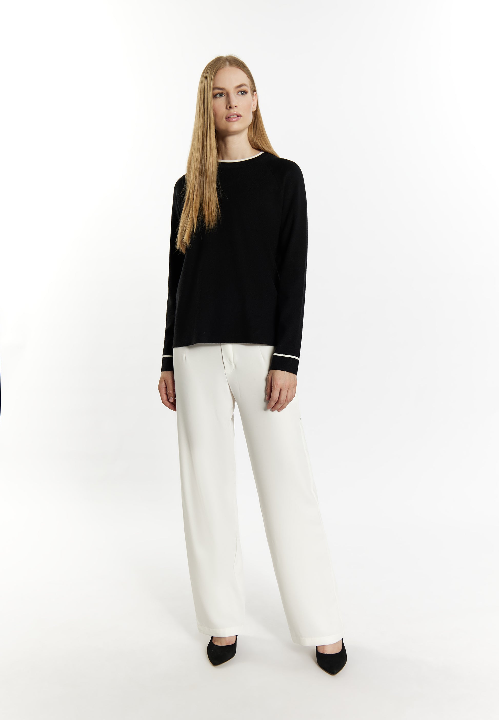 Dreimaster klassischer Damen-Strickpullover