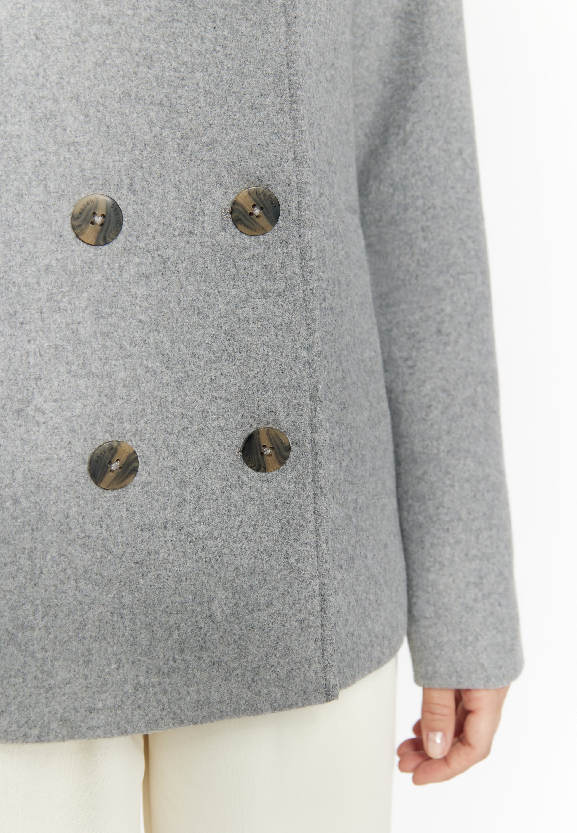 DreiMaster Klassik Women's Transitional Jacket Made From A Wool Blend