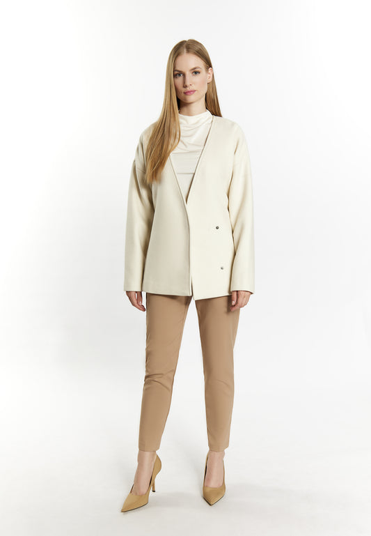 Dreimaster Klassik Women's Transitional Jacket Made From A Wool Blend