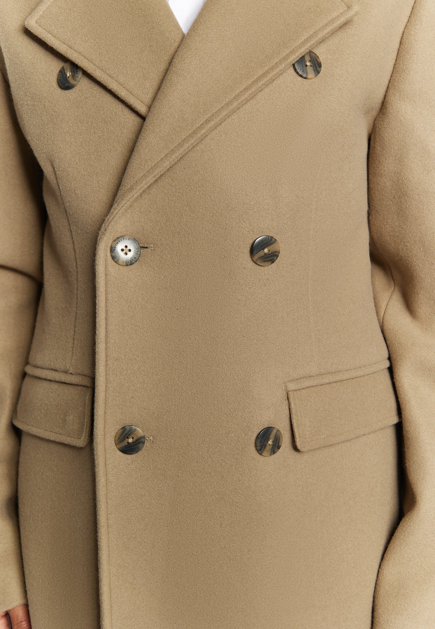 DreiMaster Klassik Men's Transitional Coat In A Wool Look