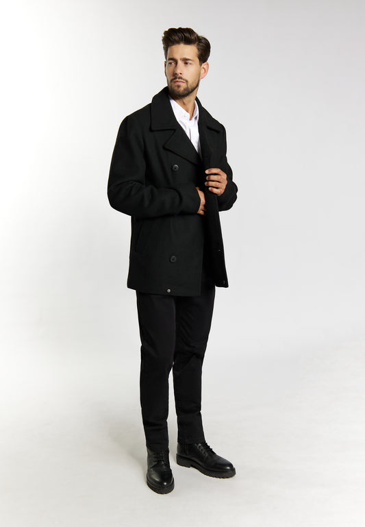 DreiMaster Klassik Men's Wool Blend Pea Coat