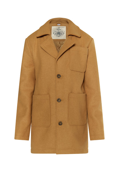 Dreimaster Vintage Men's Short Wool Blend Coat