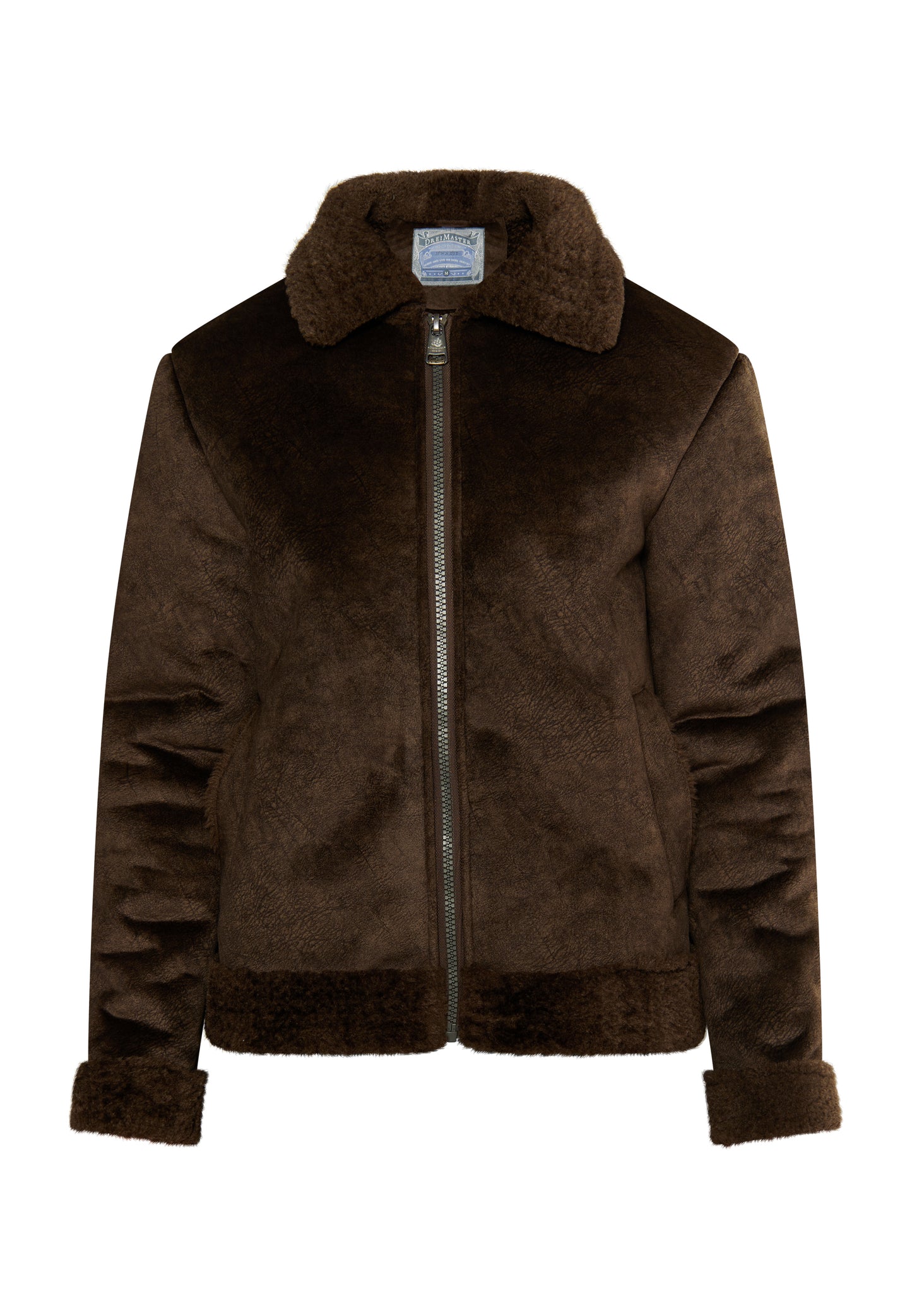 Dreimaster Vintage Herren Übergangsjacke aus Fellimitat