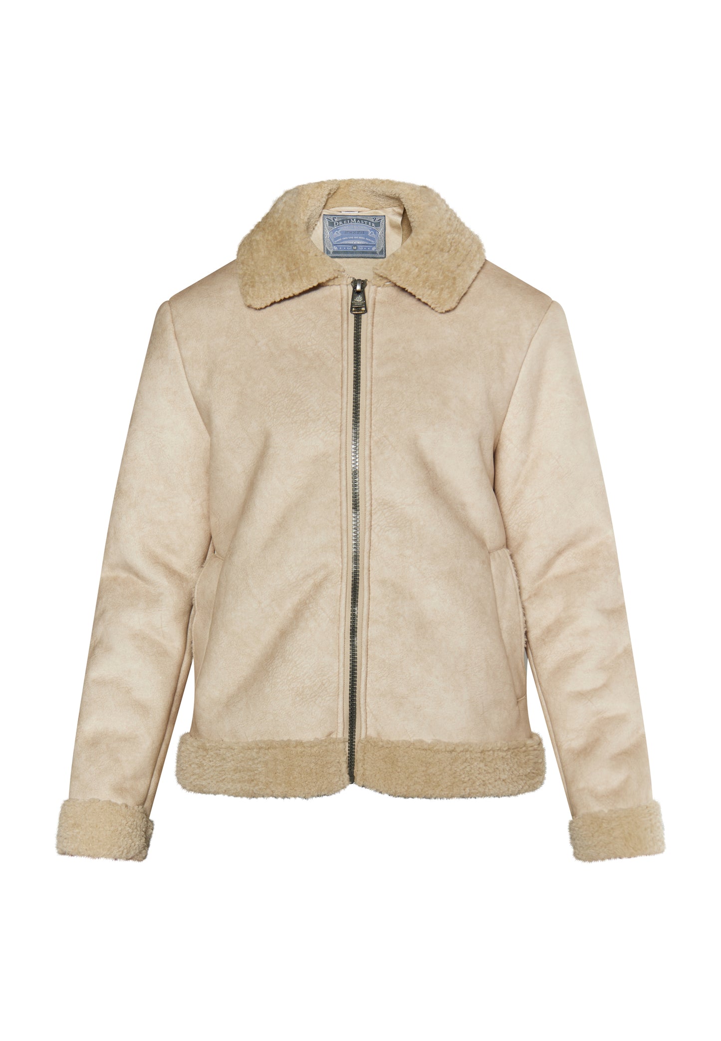 Dreimaster Vintage Herren Übergangsjacke aus Fellimitat