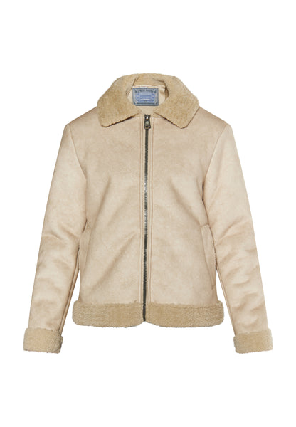 Dreimaster Vintage Herren Übergangsjacke aus Fellimitat