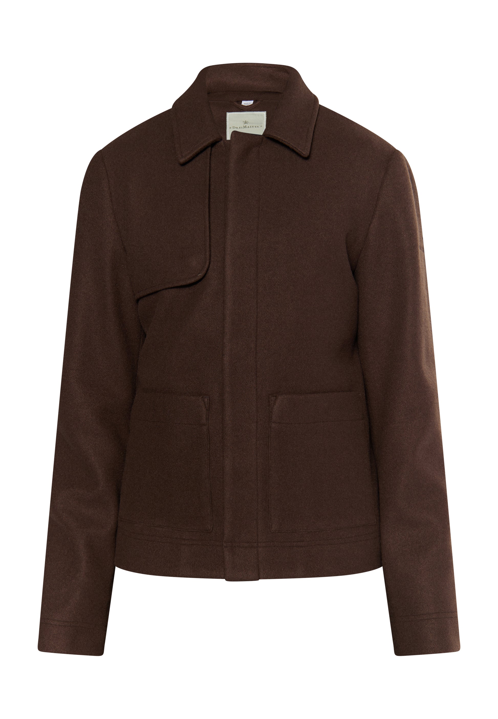 Dreimaster Klassik Men's Transitional Jacket In A Wool Look