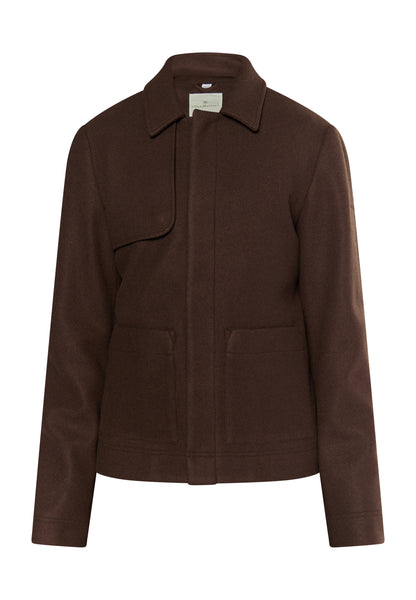 Dreimaster Klassik Men's Transitional Jacket In A Wool Look
