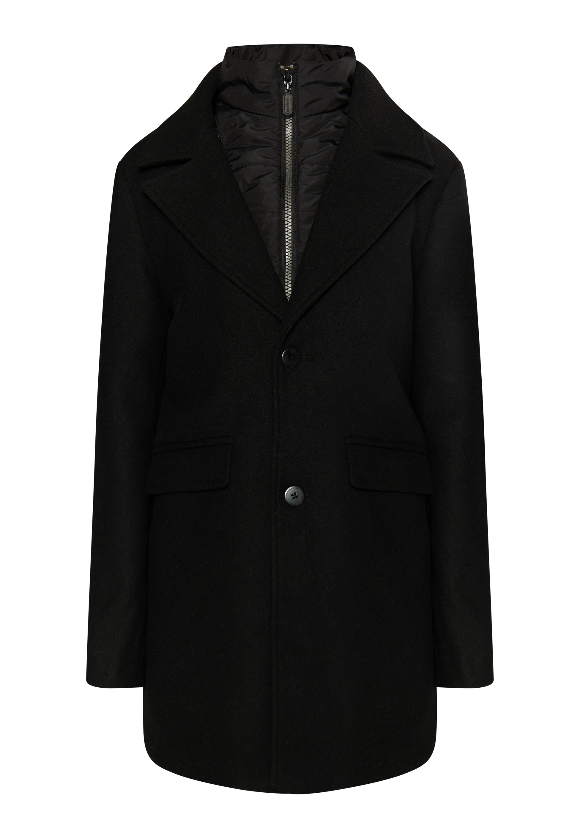 Dreimaster Klassik Men's Transitional Coat Made Of Wool Blend