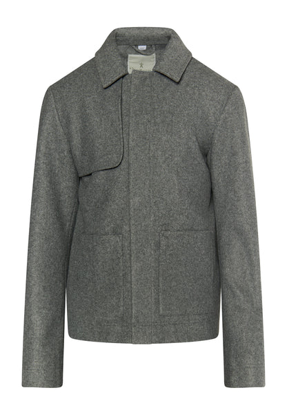 Dreimaster Klassik Men's Transitional Jacket In A Wool Look