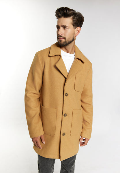 Dreimaster Vintage Men's Short Wool Blend Coat