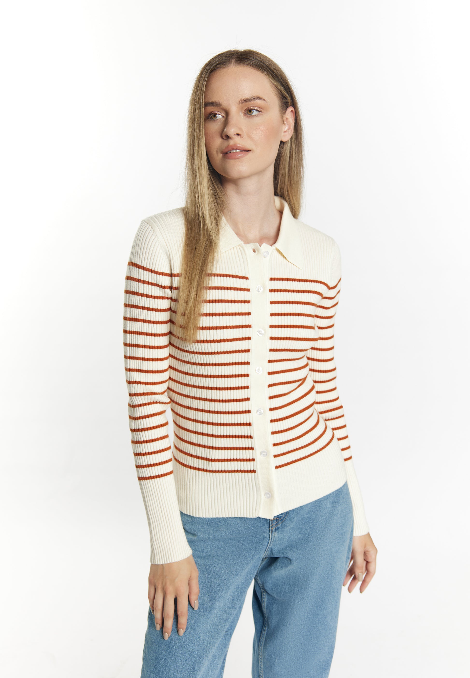 Dreimaster maritimer Damen-Cardigan