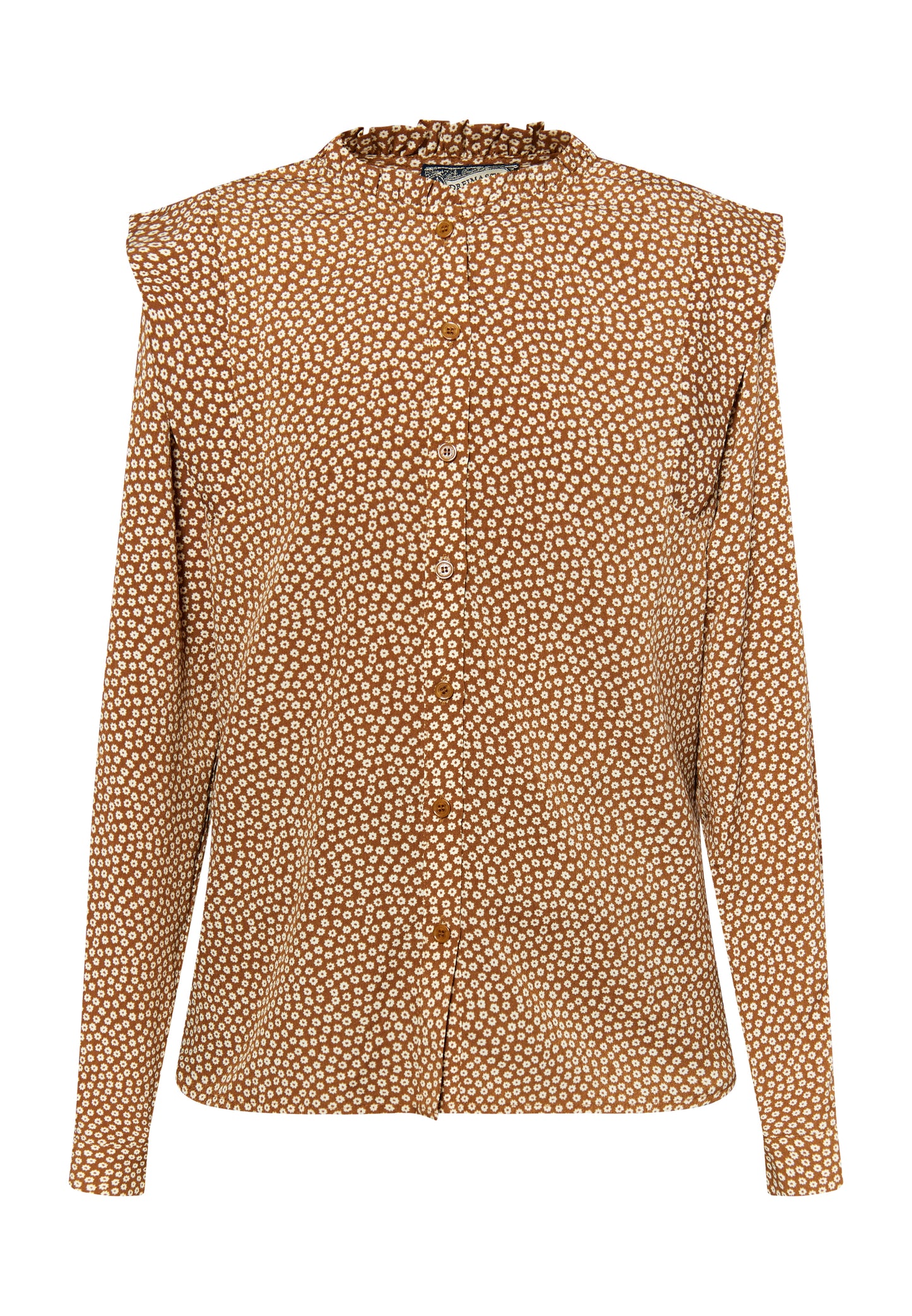 Dreimaster Vintage Damen Langarmbluse