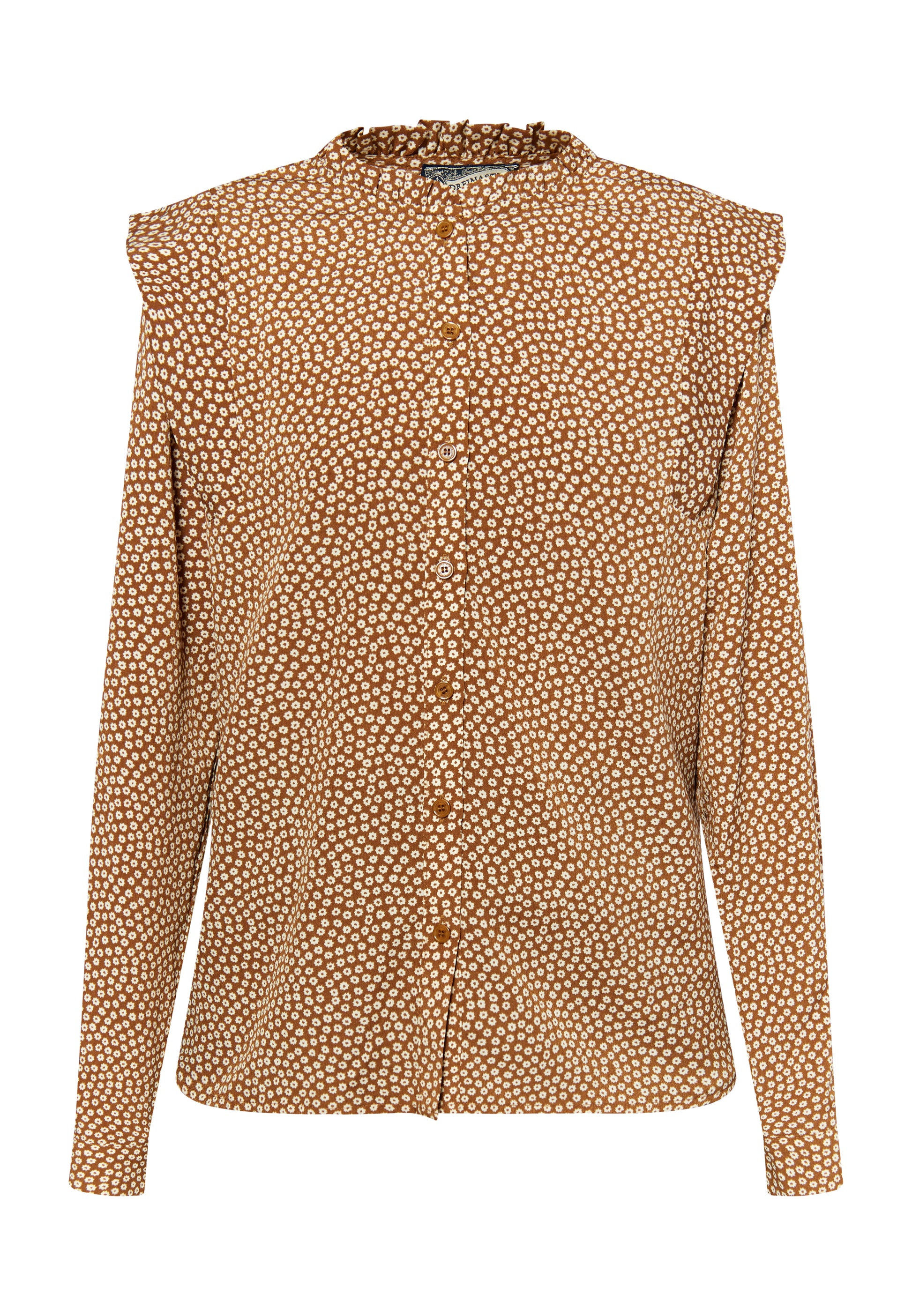 Dreimaster Vintage Damen Langarmbluse