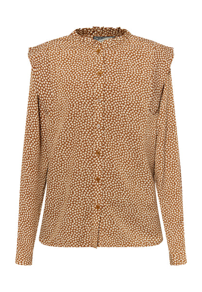 Dreimaster Vintage Damen Langarmbluse