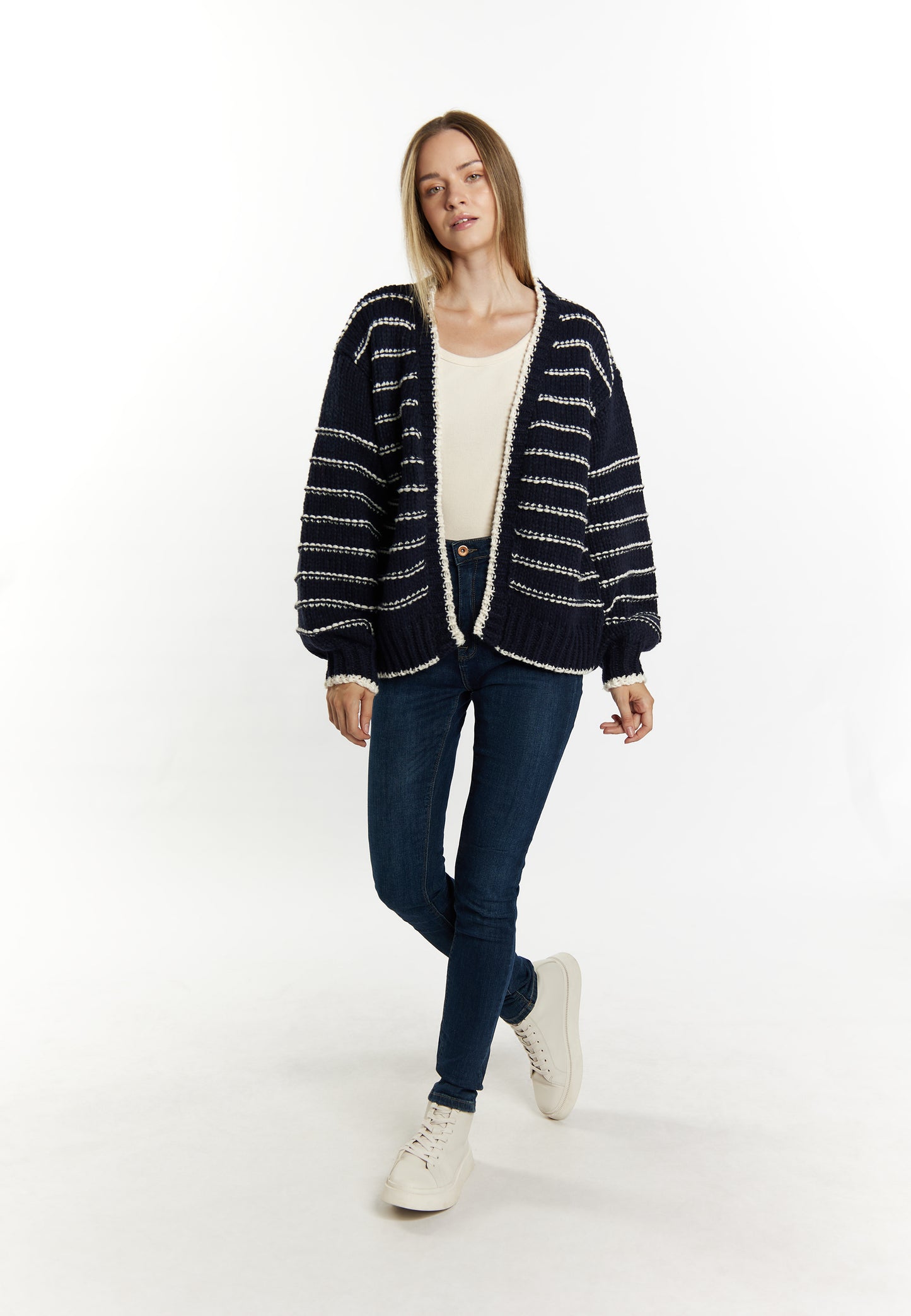 Dreimaster maritimer Damen-Cardigan