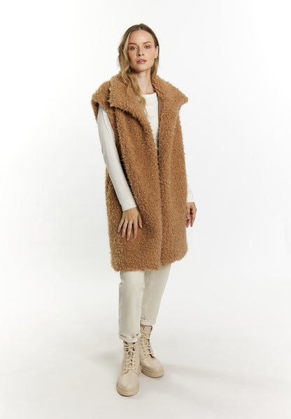 Dreimaster Vintage Damen-Langweste aus Kunstfell