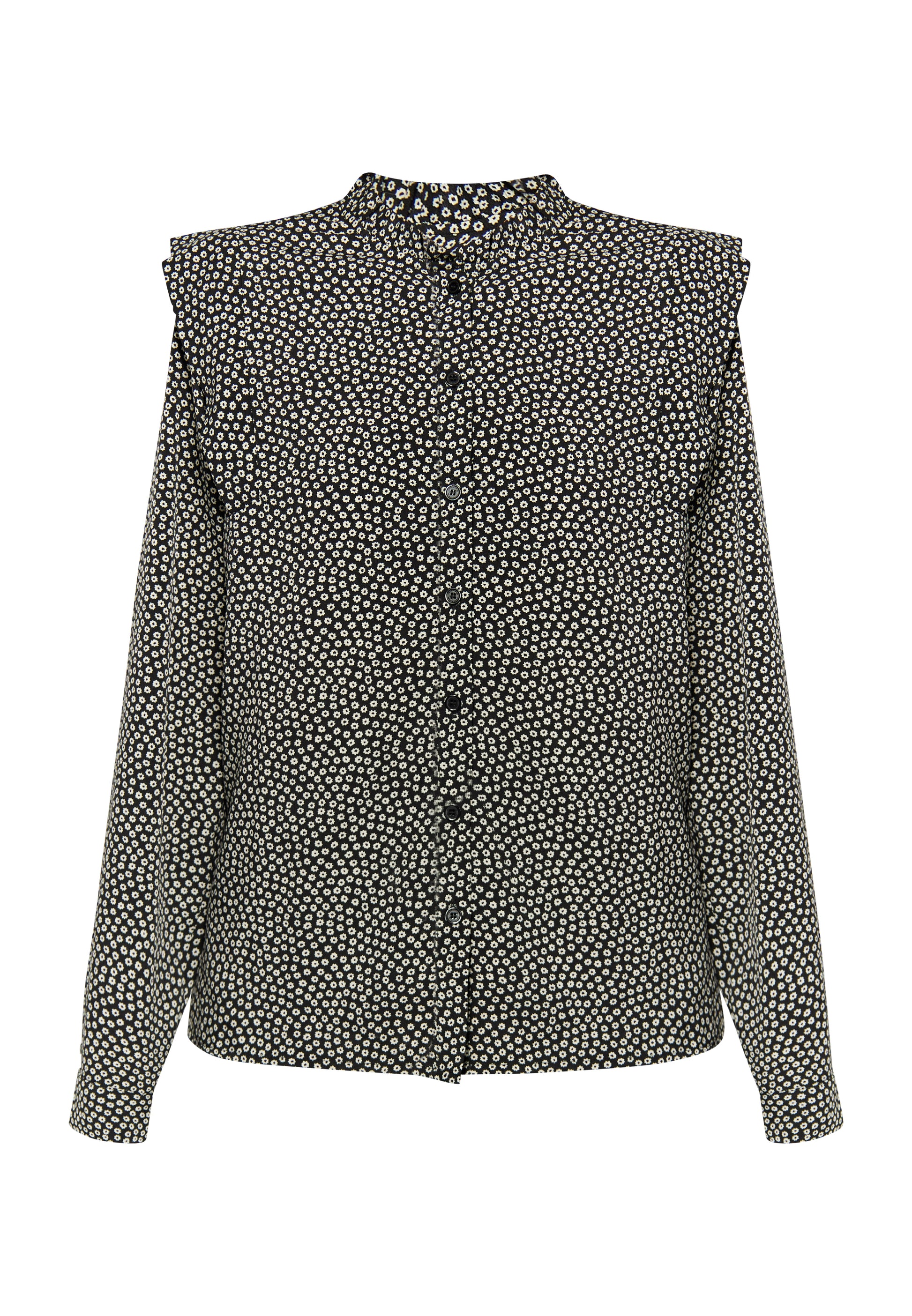 Dreimaster Vintage Damen Langarmbluse