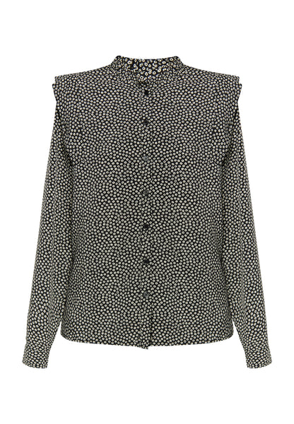 Dreimaster Vintage Damen Langarmbluse