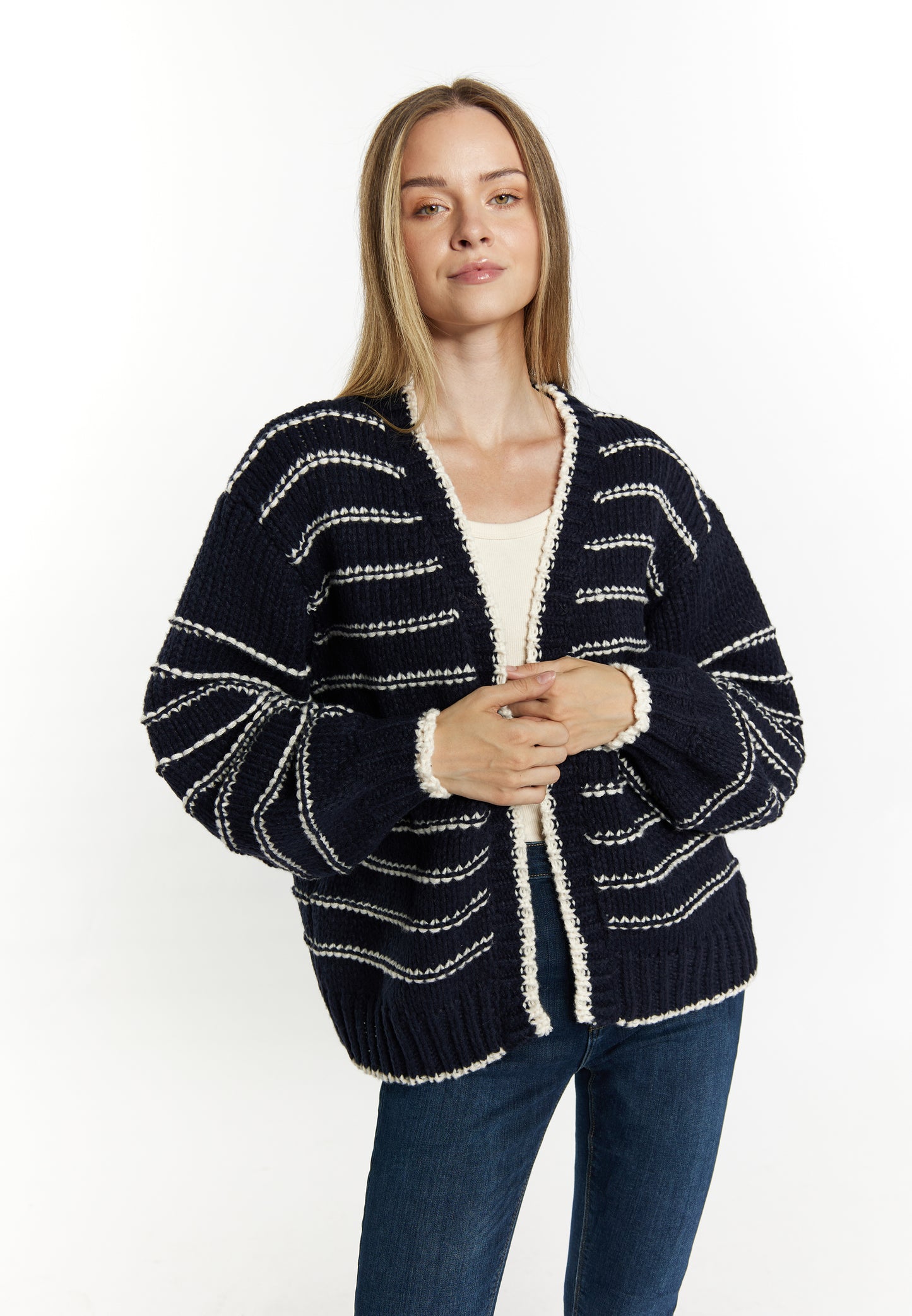 Dreimaster maritimer Damen-Cardigan