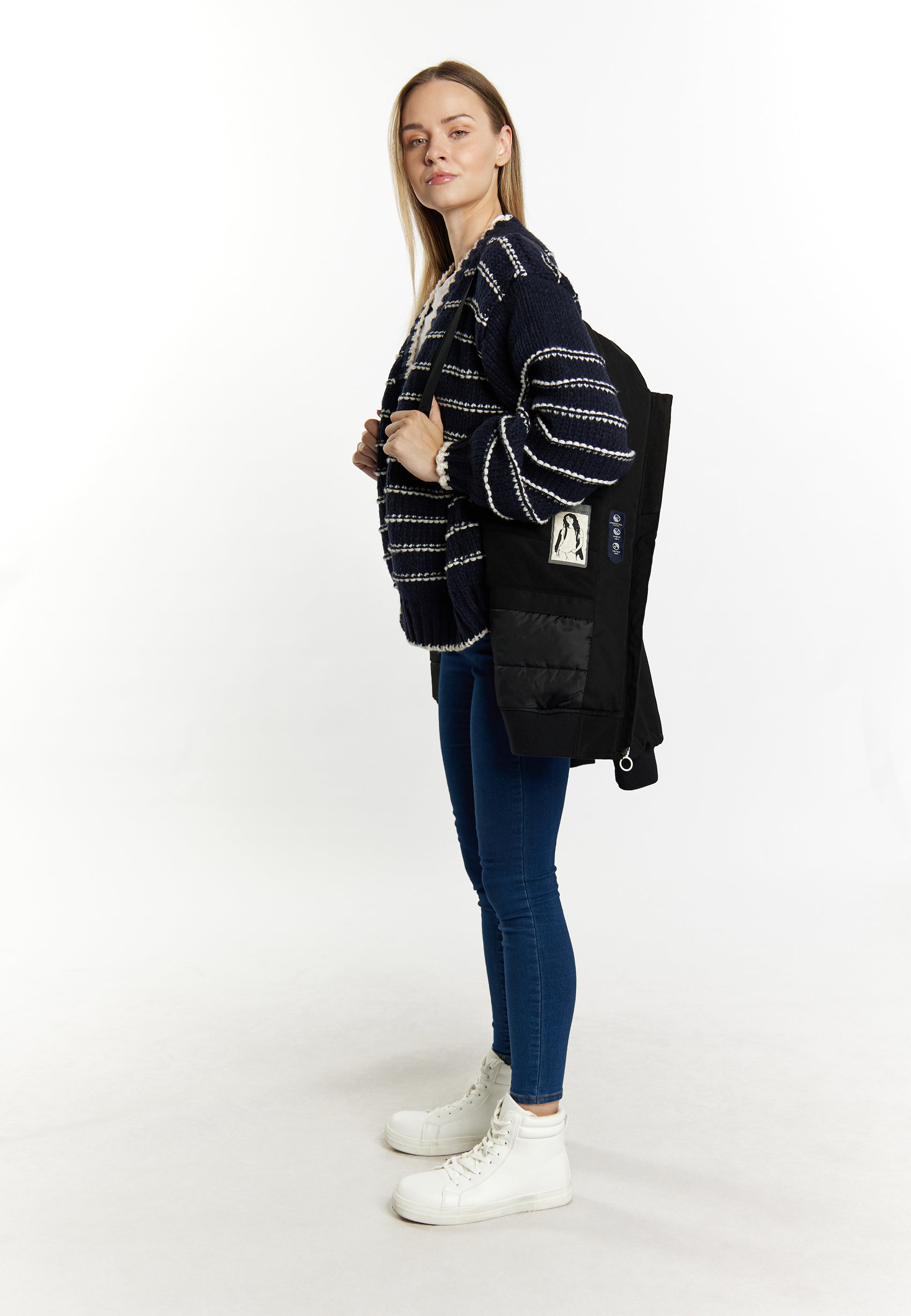 Dreimaster Maritim Damen wattierte Blousonjacke