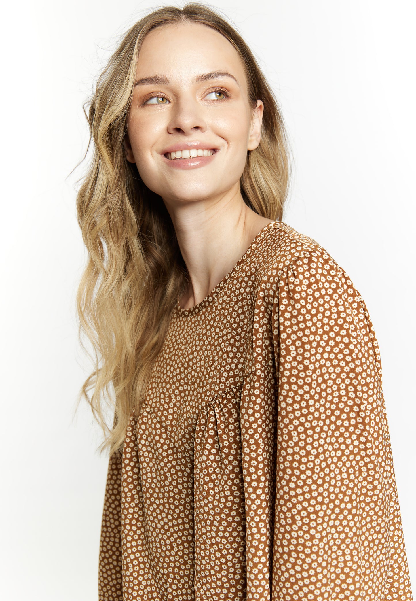 Dreimaster Vintage Damen LangarmBluse