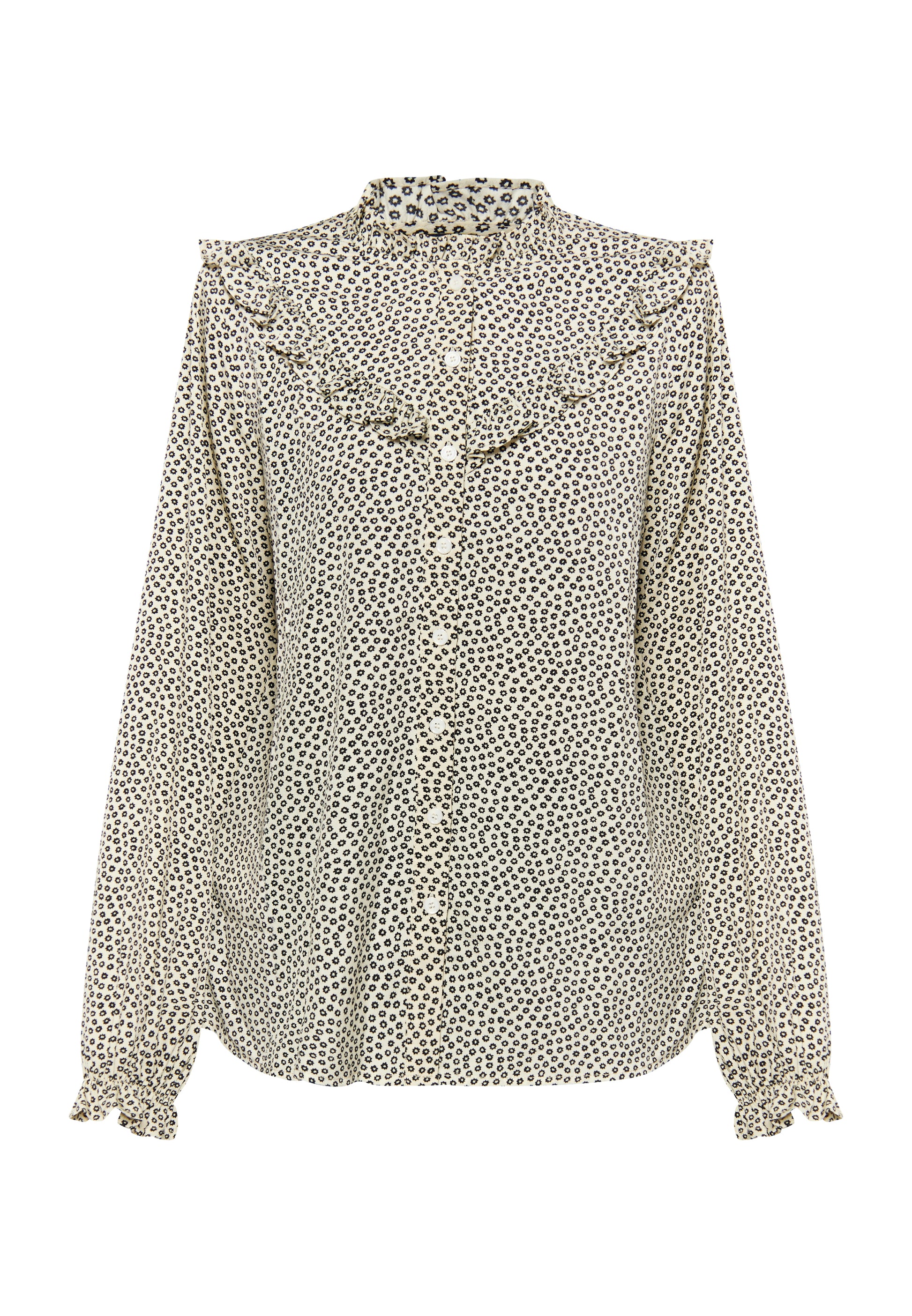 Dreimaster Vintage Damen LangarmBluse