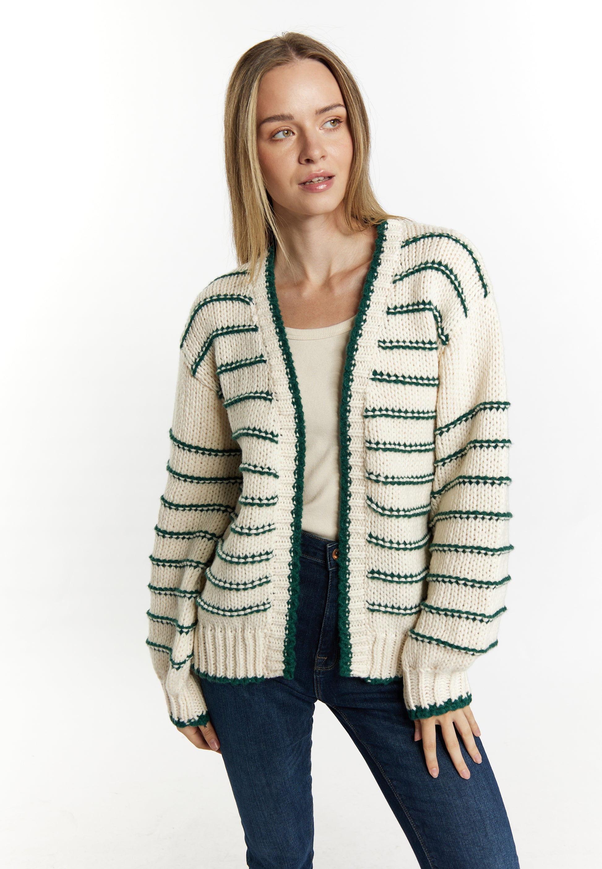 Dreimaster maritimer Damen-Cardigan