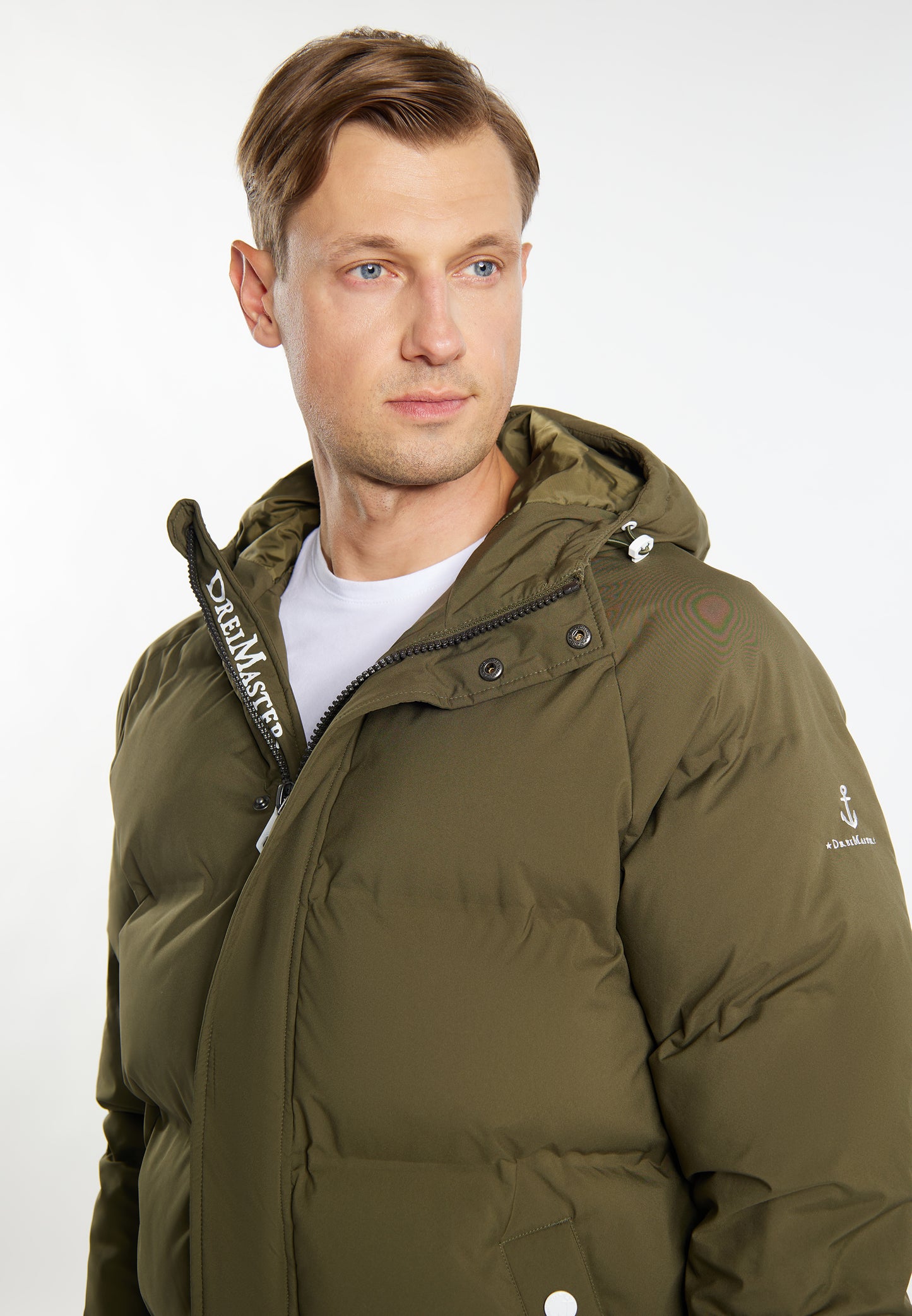 Dreimaster maritimer Herren Anorak + Einkaufstasche - Set